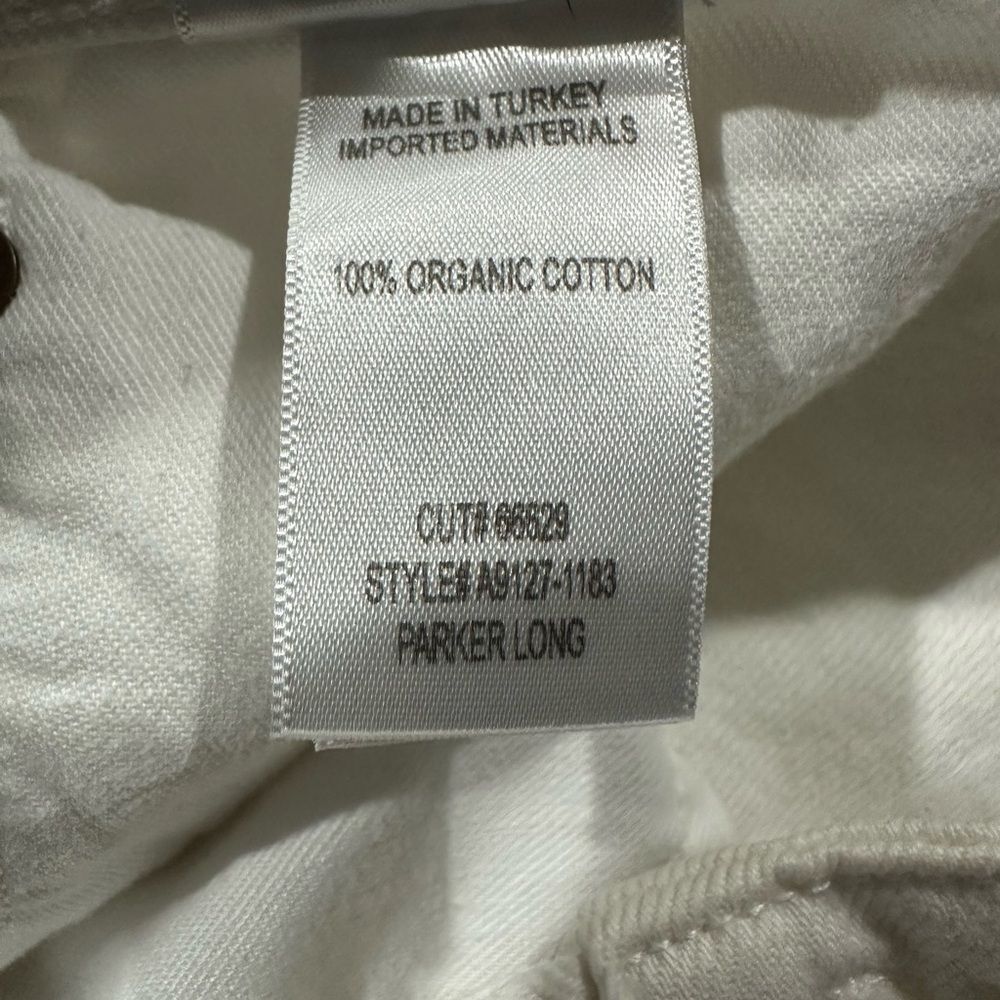 Agolde Parker Long White Denim Jean Shorts Size 31 (12) New! - Picture 15 of 15